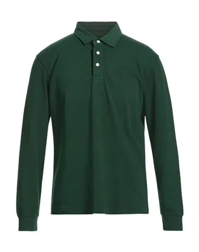 La Martina Man Polo Shirt Dark Green Size L Cotton