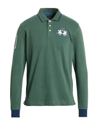 La Martina Man Polo Shirt Green Size Xl Cotton