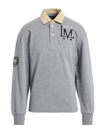La Martina Man Polo Shirt Light Grey Size Xxl Cotton In Gray