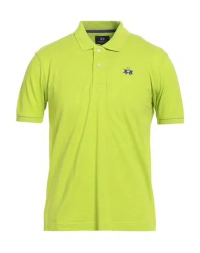 La Martina Man Polo Shirt Lime Green Size 3xl Cotton