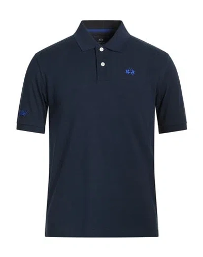 La Martina Man Polo Shirt Midnight Blue Size S Cotton