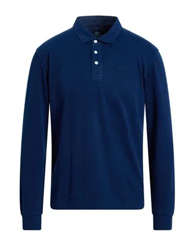 La Martina Man Polo Shirt Navy Size Xl Cotton In Blue