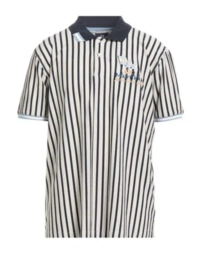 La Martina Man Polo Shirt Navy Size Xxl Cotton, Elastane In Black