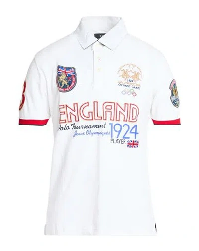 La Martina Man Polo Shirt Off White Size Xxl Cotton