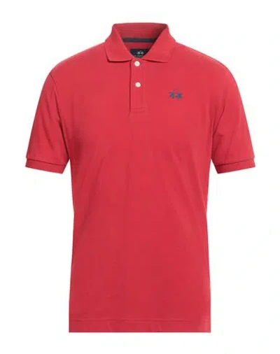 La Martina Man Polo Shirt Red Size 3xl Cotton