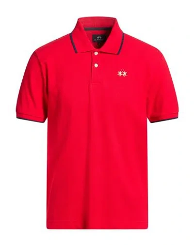 La Martina Man Polo Shirt Red Size S Cotton