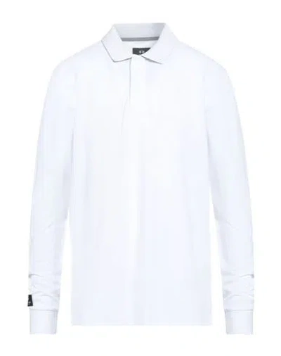 La Martina Man Polo Shirt White Size 3xl Cotton In Blue
