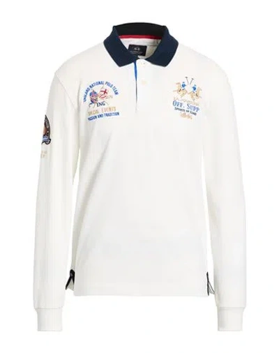 La Martina Man Polo Shirt White Size 3xl Cotton