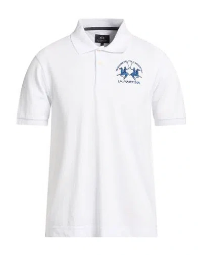 La Martina Man Polo Shirt White Size S Cotton