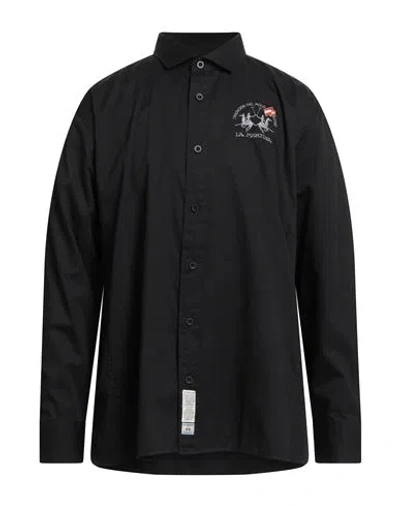 La Martina Man Shirt Black Size 3xl Cotton