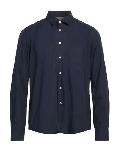 La Martina Man Shirt Midnight Blue Size 3xl Cotton