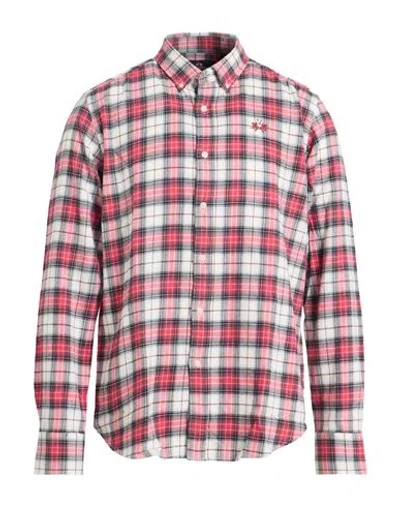 La Martina Man Shirt Red Size Xl Cotton