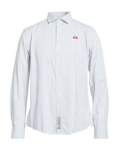 La Martina Man Shirt White Size Xl Cotton