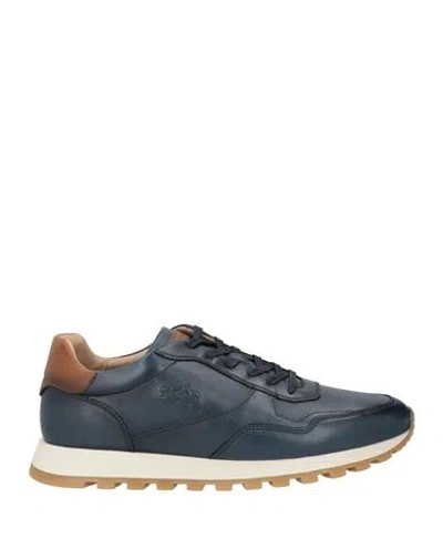 La Martina Man Sneakers Navy Size 11 Leather