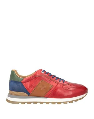La Martina Man Sneakers Red Size 7 Leather