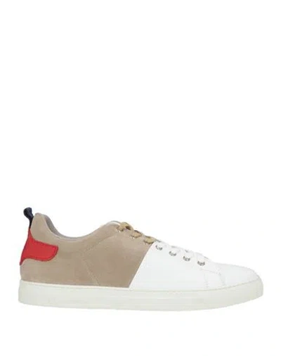 La Martina Man Sneakers White Size 11 Leather In Multi