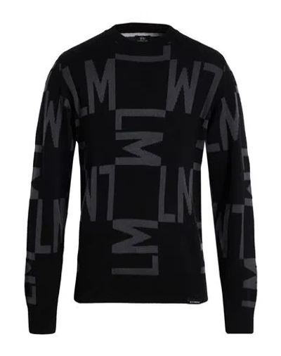 La Martina Man Sweater Black Size 3xl Cotton, Wool, Polyamide, Polyester