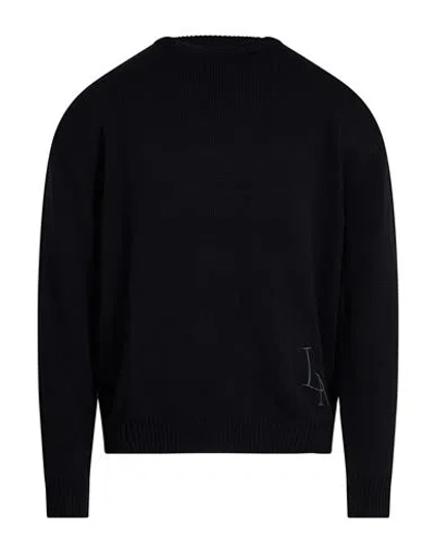 La Martina Man Sweater Black Size 3xl Wool, Polyamide