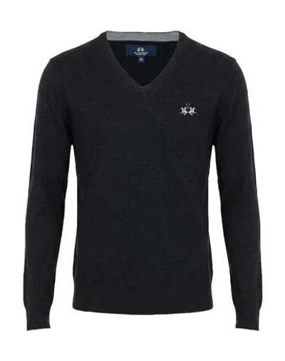 La Martina Man Sweater Black Size S Wool