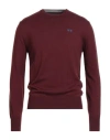La Martina Man Sweater Burgundy Size S Acrylic, Cotton, Wool In Red