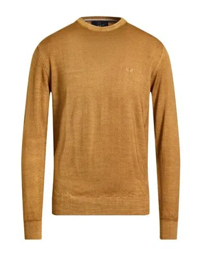 La Martina Man Sweater Camel Size Xxl Wool In Neutral