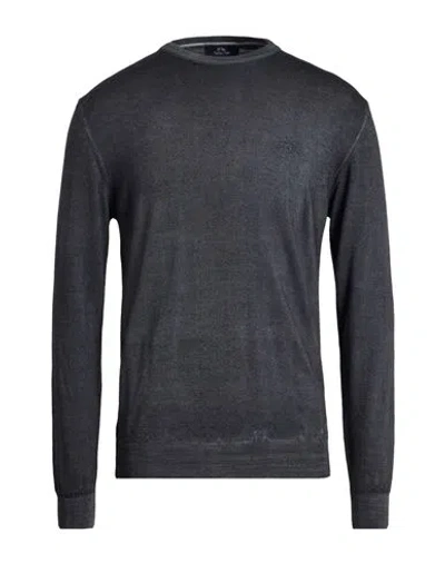 La Martina Man Sweater Charcoal Size Xxl Wool In Gray