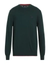 La Martina Man Sweater Dark Green Size Xxl Cotton, Wool