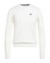 La Martina Man Sweater Ivory Size M Cotton, Wool