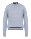 La Martina Man Sweater Light Blue Size 3xl Cotton, Wool