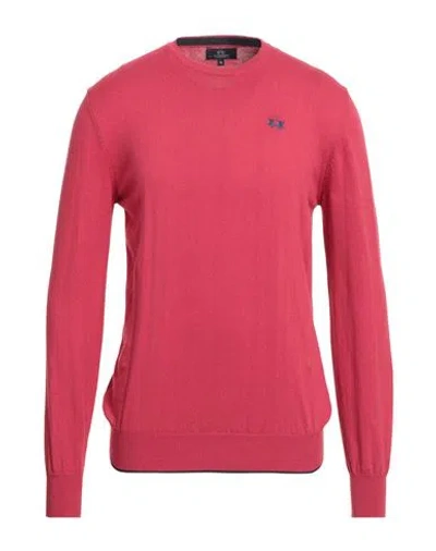 La Martina Man Sweater Magenta Size 3xl Cotton