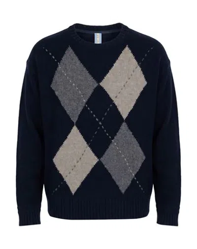 La Martina Man Sweater Midnight Blue Size S Wool, Polyamide