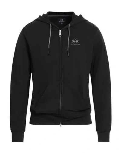 La Martina Man Sweatshirt Black Size 3xl Cotton