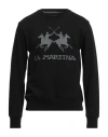 La Martina Man Sweatshirt Black Size 3xl Cotton