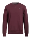 La Martina Man Sweatshirt Burgundy Size Xxl Cotton In Red