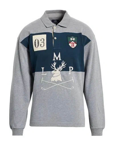 La Martina Man Sweatshirt Grey Size Xxl Cotton In Gray
