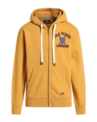 La Martina Man Sweatshirt Marigold Size Xl Cotton In Yellow