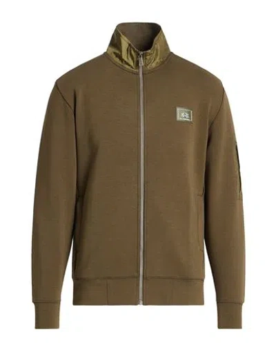 La Martina Man Sweatshirt Military Green Size Xxl Cotton, Polyester, Elastane