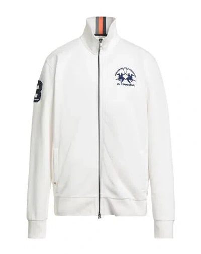 La Martina Man Sweatshirt White Size 3xl Cotton