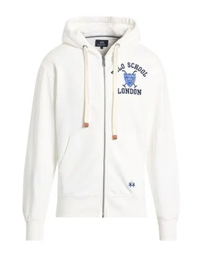 La Martina Man Sweatshirt White Size 3xl Cotton