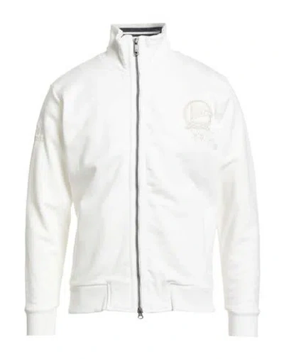 La Martina Man Sweatshirt White Size Xxl Cotton