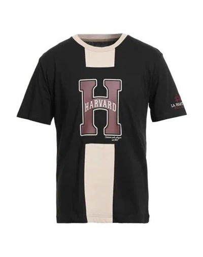 La Martina Man T-shirt Black Size Xxl Cotton