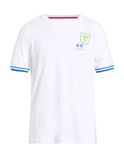 La Martina Man T-shirt White Size L Cotton