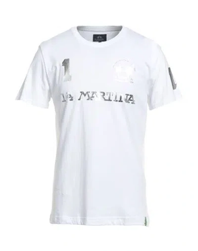 La Martina Man T-shirt White Size Xxl Cotton