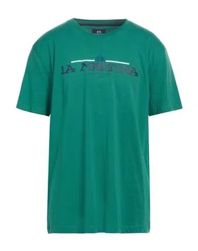 La Martina Man T-shirt Green Size L Cotton