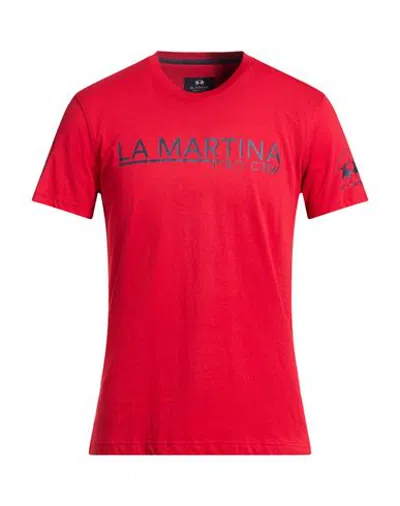 La Martina Man T-shirt Red Size S Cotton