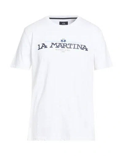 La Martina Man T-shirt White Size Xl Cotton