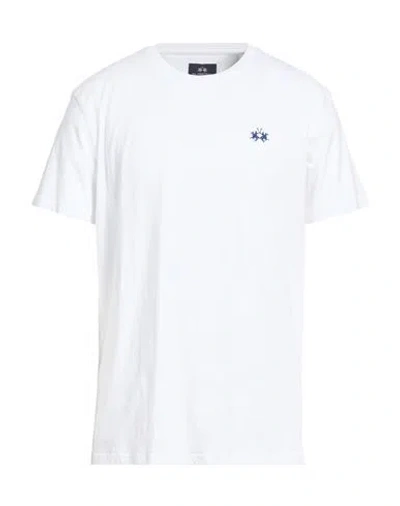 La Martina Man T-shirt White Size Xxl Cotton