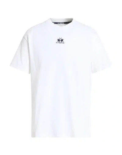 La Martina Man T-shirt White Size Xxl Cotton