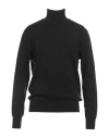 La Martina Man Turtleneck Black Size Xxl Cotton, Wool