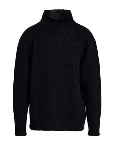 La Martina Man Turtleneck Black Size Xxl Wool